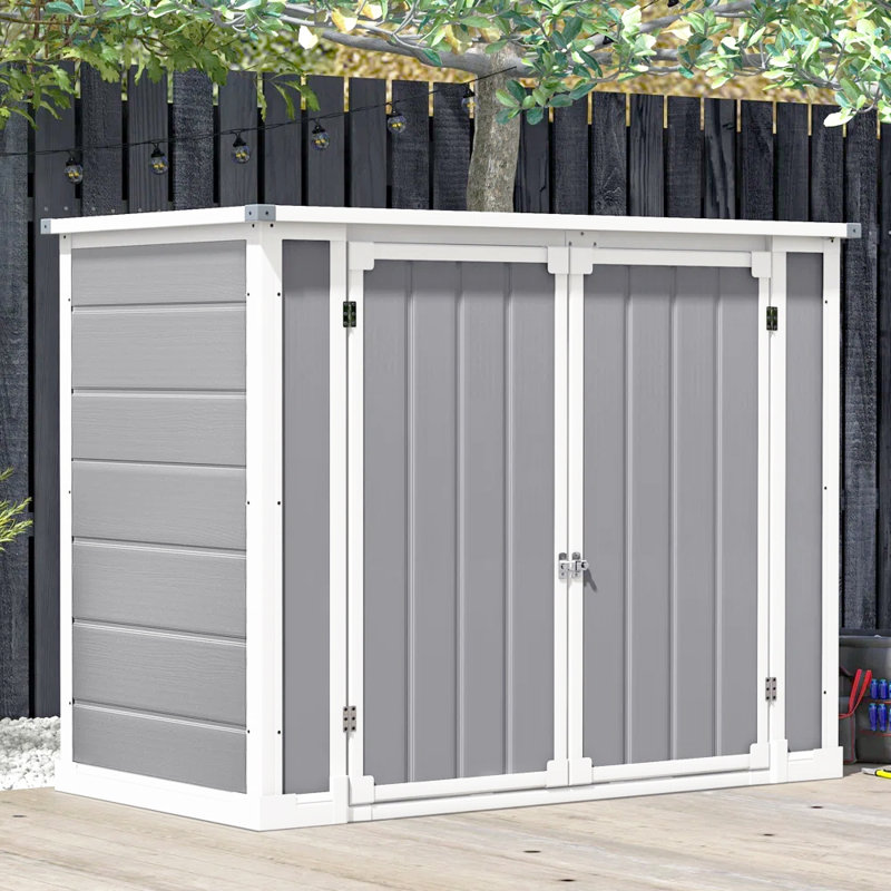 Balconera Outdoor 5 ft. W x 2 ft. D Resin Horizontal Storage Shed